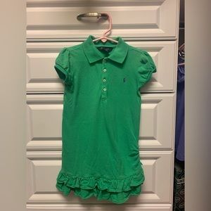 Girl’s 6 Ralph Lauren Green Polo Dress